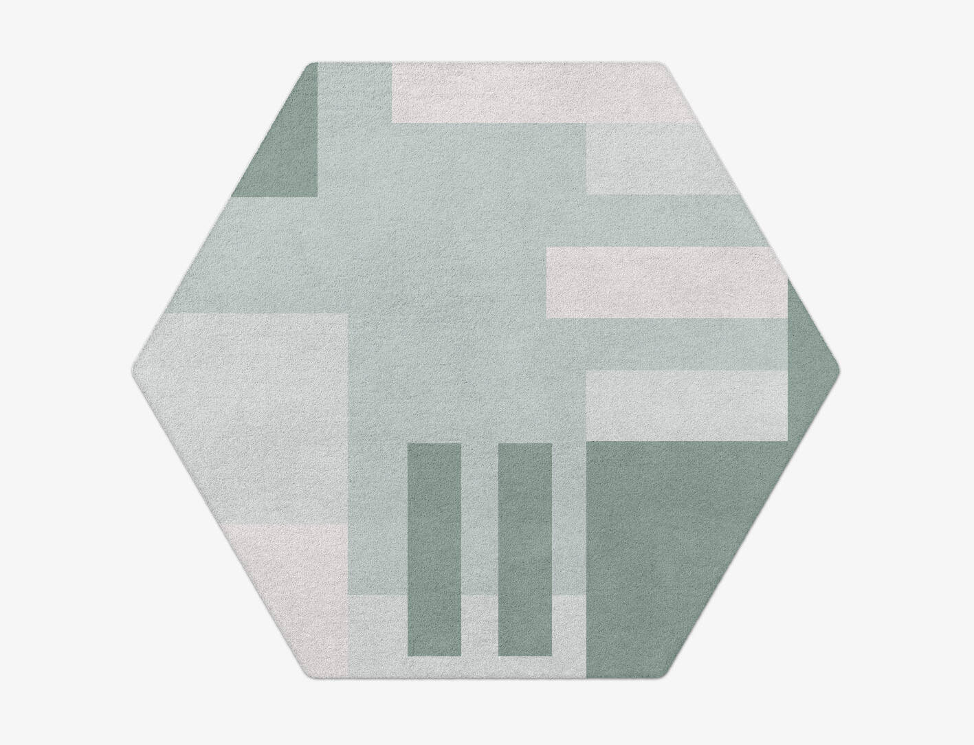 Naz  Hexagon Hand Tufted Pure Wool Custom Rug by Rug Artisan