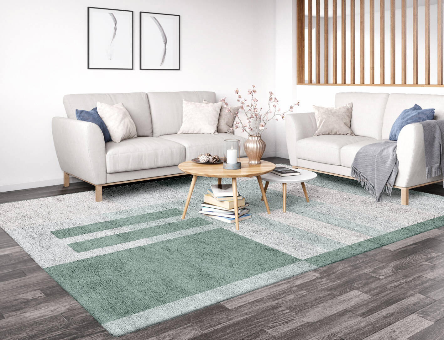 Naz  Rectangle Hand Tufted Bamboo Silk Custom Rug by Rug Artisan