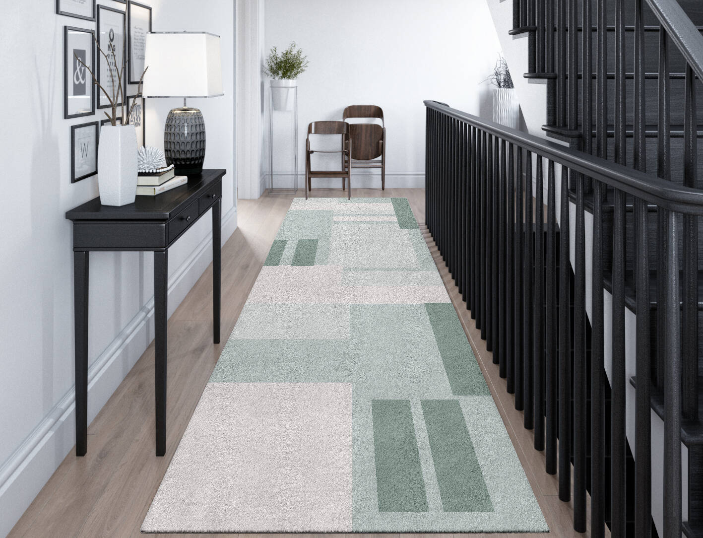 Naz  Runner Hand Tufted Pure Wool Custom Rug by Rug Artisan