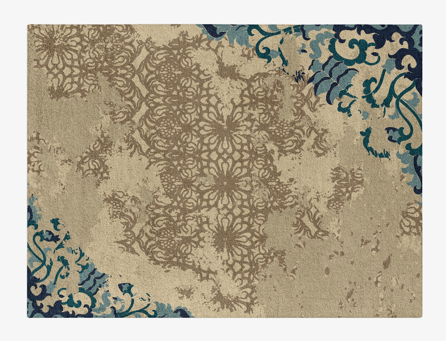 Nazanin Persian Bagh Rectangle Hand Tufted Pure Wool Custom Rug by Rug Artisan