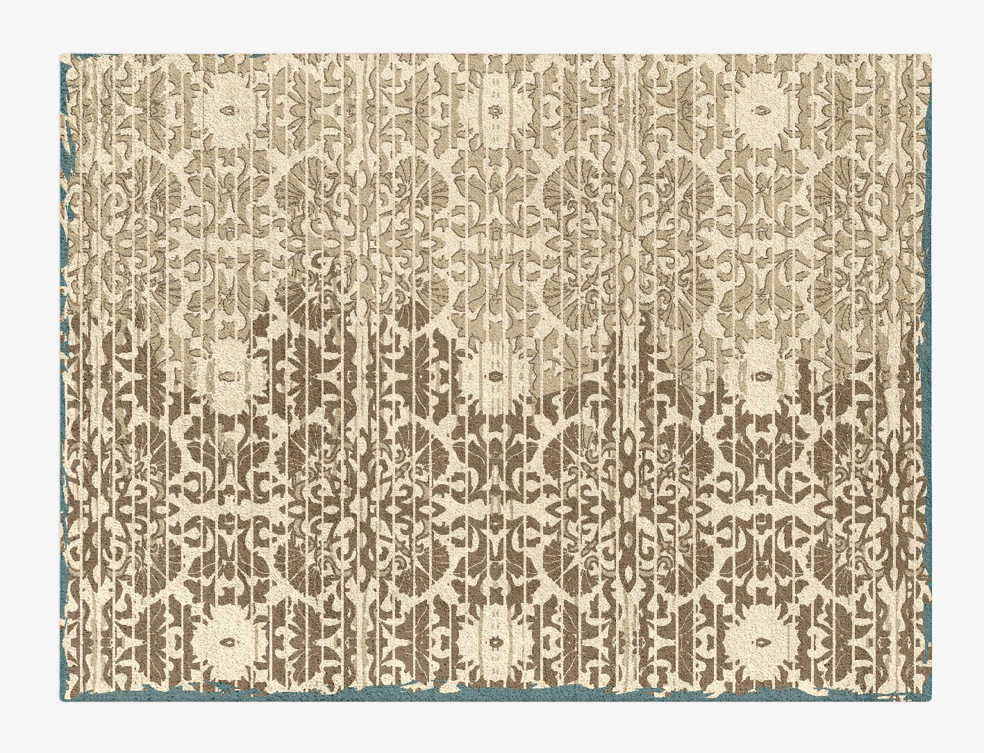 Nazila Persian Bagh Rectangle Hand Tufted Pure Wool Custom Rug by Rug Artisan
