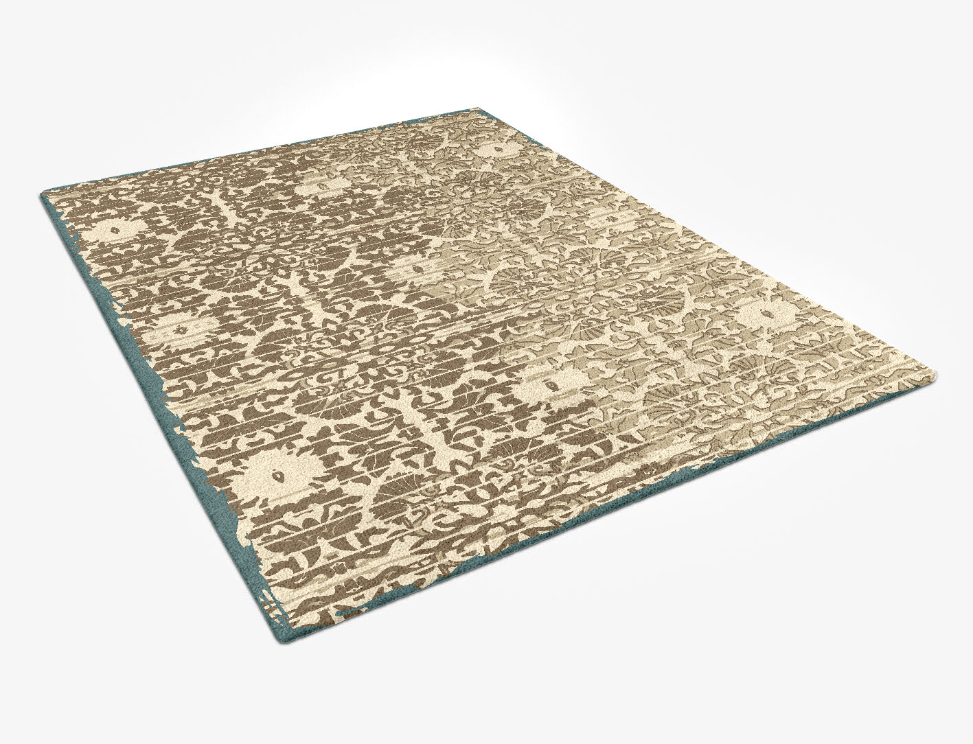 Nazila Persian Bagh Rectangle Hand Tufted Pure Wool Custom Rug by Rug Artisan