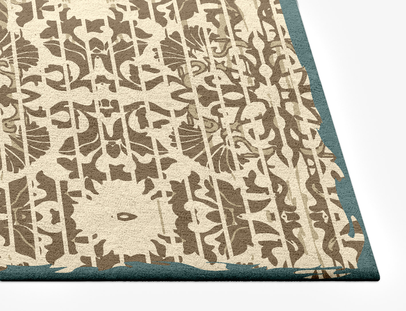 Nazila Persian Bagh Rectangle Hand Tufted Pure Wool Custom Rug by Rug Artisan