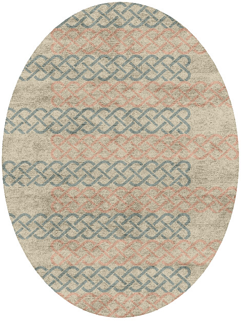 Nellie Blue Royal Oval Hand Tufted Bamboo Silk Custom Rug by Rug Artisan