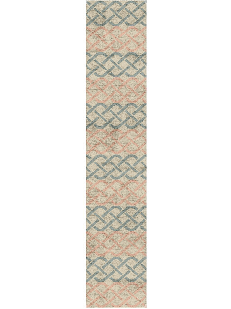 Nellie Blue Royal Runner Hand Tufted Bamboo Silk Custom Rug by Rug Artisan