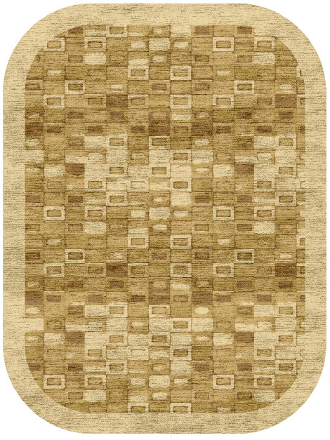 Neolithic Origami Oblong Hand Knotted Bamboo Silk Custom Rug by Rug Artisan