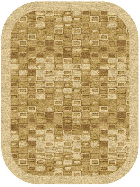 Neolithic Origami Oblong Hand Knotted Tibetan Wool Custom Rug by Rug Artisan