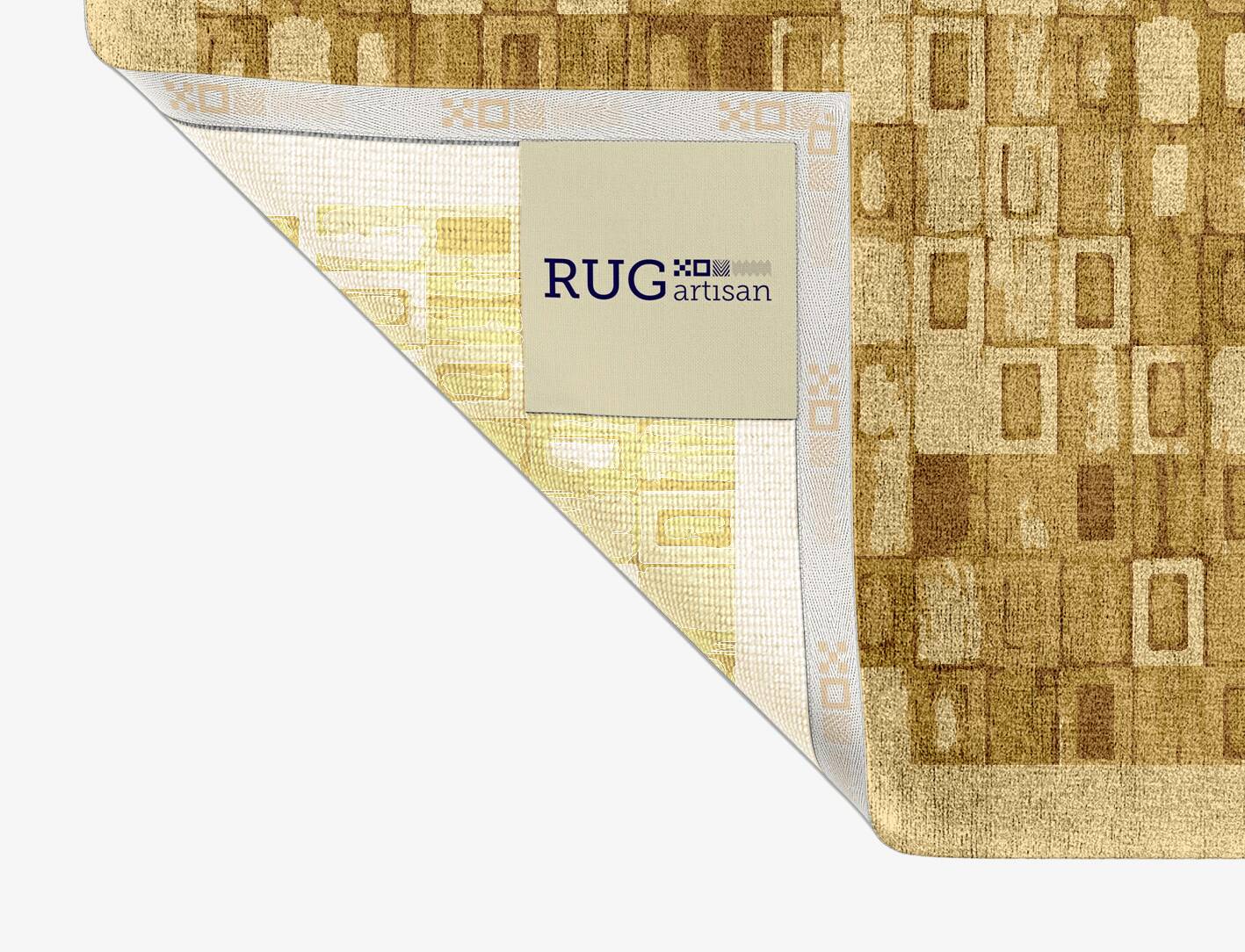 Neolithic Origami Rectangle Hand Knotted Bamboo Silk Custom Rug by Rug Artisan