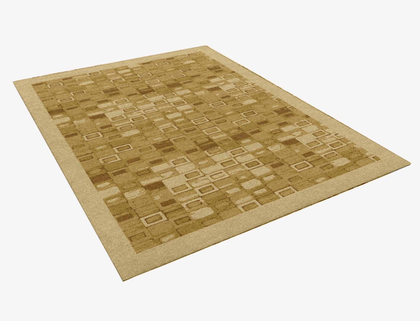Neolithic Origami Rectangle Hand Knotted Tibetan Wool Custom Rug by Rug Artisan