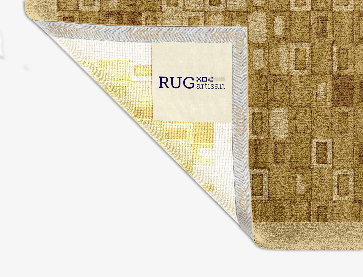 Neolithic Origami Square Hand Knotted Tibetan Wool Custom Rug by Rug Artisan