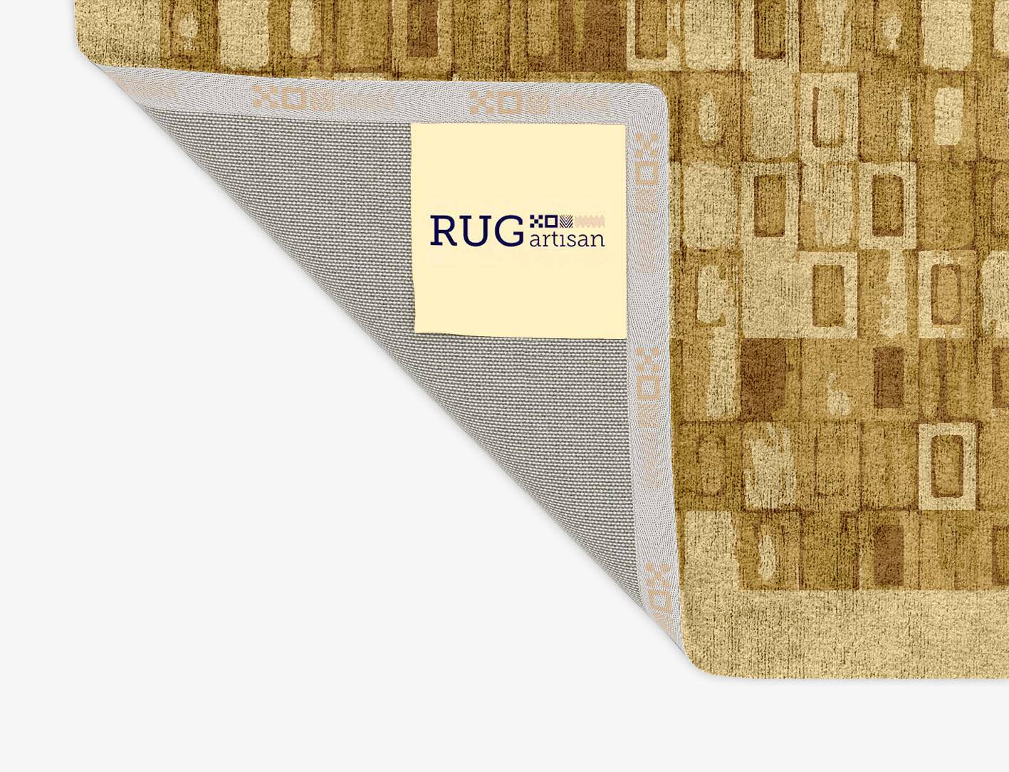 Neolithic Origami Rectangle Hand Tufted Bamboo Silk Custom Rug by Rug Artisan