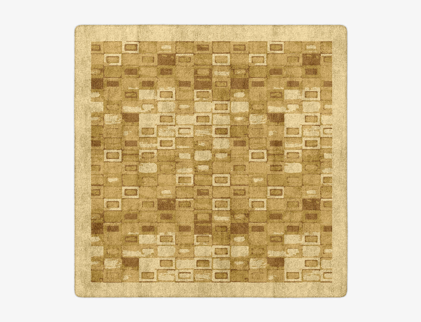 Neolithic Origami Square Hand Tufted Bamboo Silk Custom Rug by Rug Artisan
