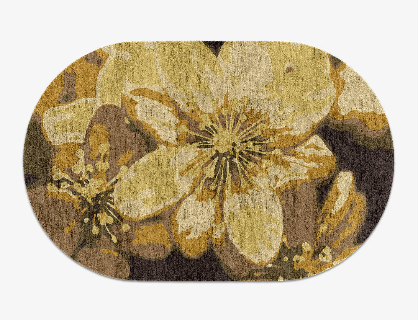 Neon Floral Capsule Hand Knotted Bamboo Silk Custom Rug by Rug Artisan