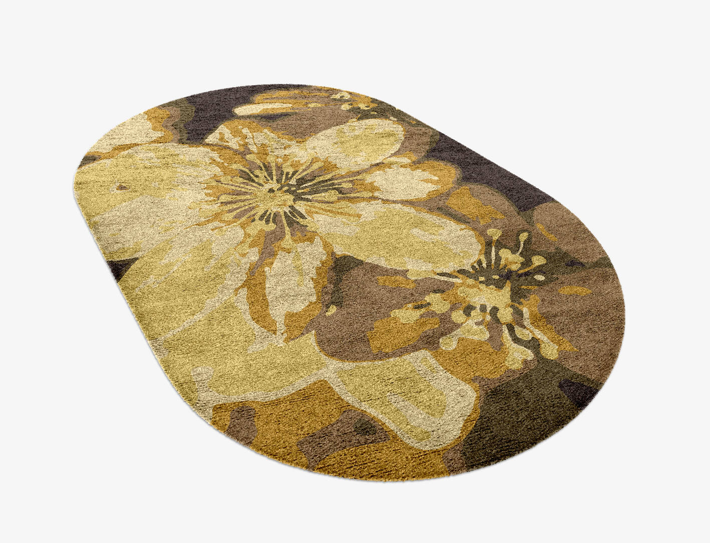 Neon Floral Capsule Hand Knotted Bamboo Silk Custom Rug by Rug Artisan