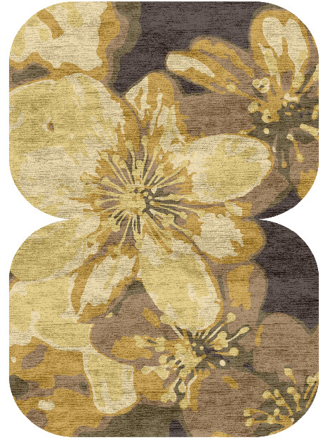 Neon Floral Eight Hand Knotted Bamboo Silk Custom Rug by Rug Artisan