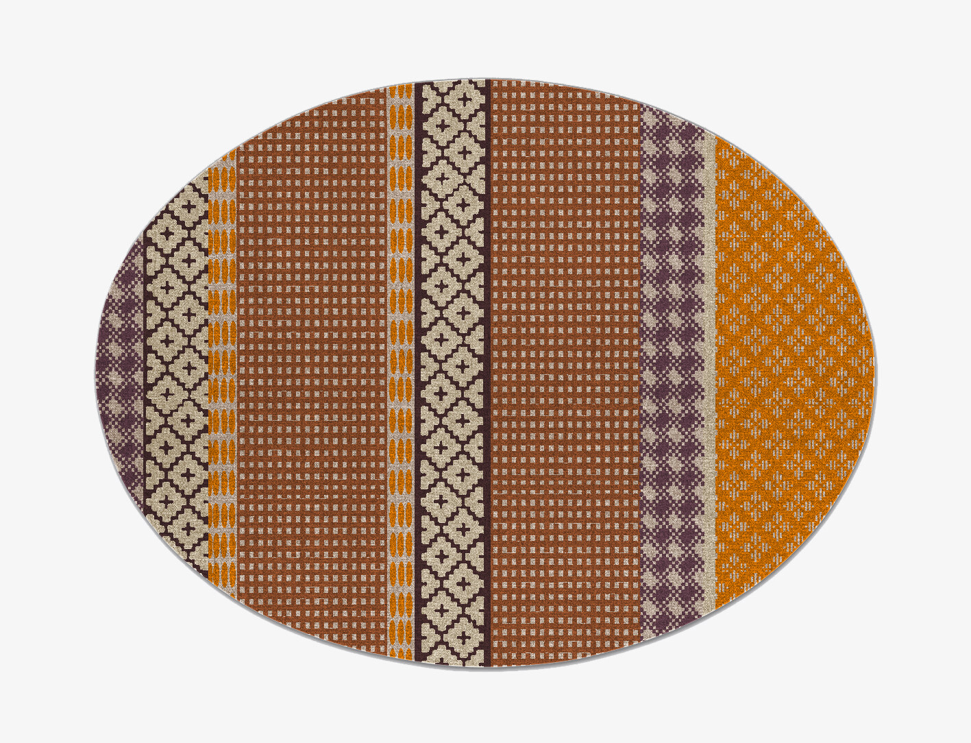 Nevi Flatweaves Oval Flatweave New Zealand Wool Custom Rug by Rug Artisan