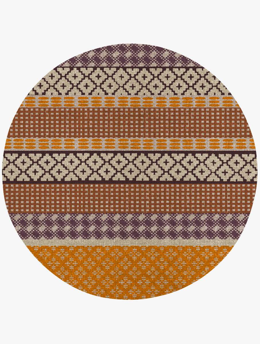 Nevi Flatweaves Round Flatweave New Zealand Wool Custom Rug by Rug Artisan