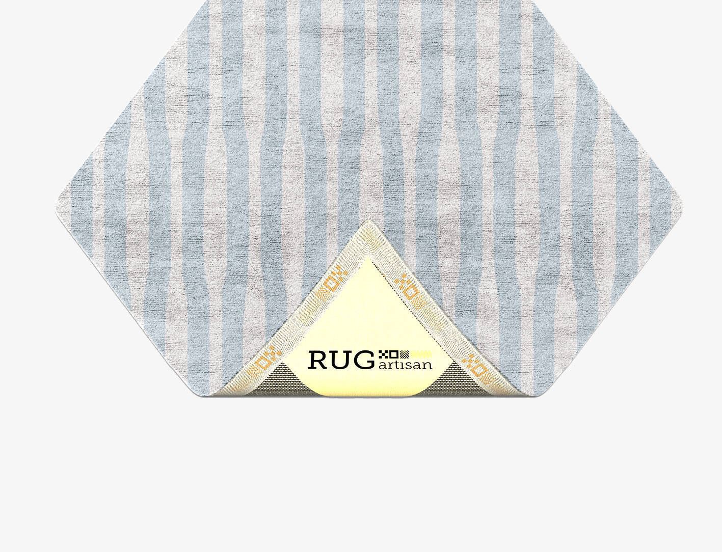 Nexus Minimalist Diamond Hand Tufted Bamboo Silk Custom Rug by Rug Artisan