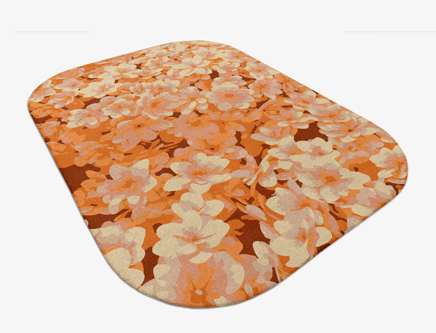 Night Glory Floral Oblong Hand Tufted Pure Wool Custom Rug by Rug Artisan