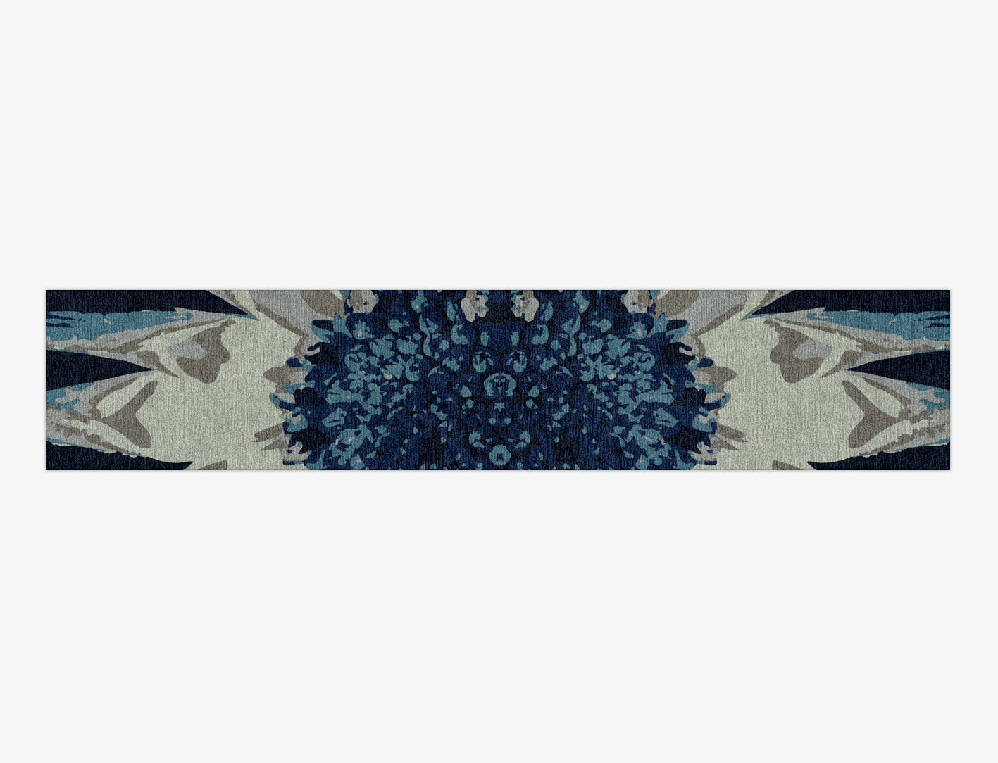 Nightbloom Floral Runner Hand Knotted Tibetan Wool Custom Rug by Rug Artisan