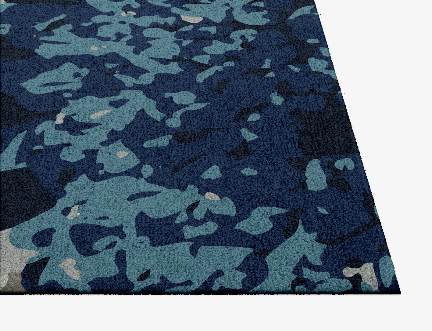 Nightbloom Floral Square Hand Knotted Tibetan Wool Custom Rug by Rug Artisan
