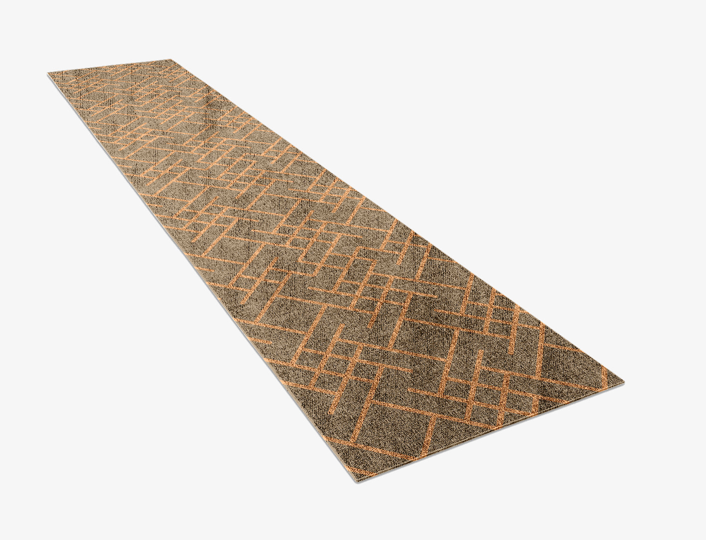 Nirvana Minimalist Runner Flatweave Bamboo Silk Custom Rug by Rug Artisan