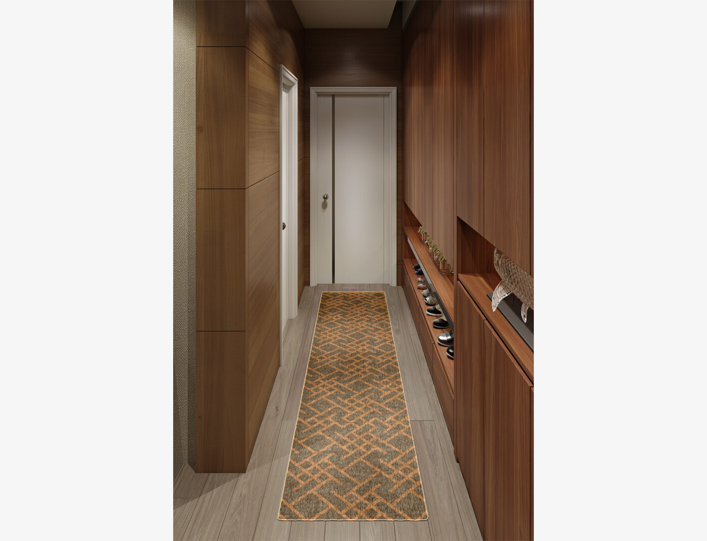 Nirvana Minimalist Runner Flatweave New Zealand Wool Custom Rug by Rug Artisan
