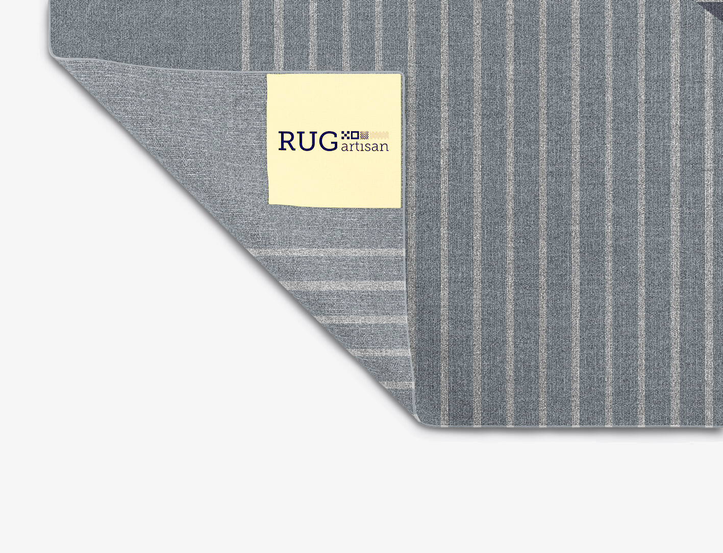 Normals Minimalist Rectangle Flatweave New Zealand Wool Custom Rug by Rug Artisan