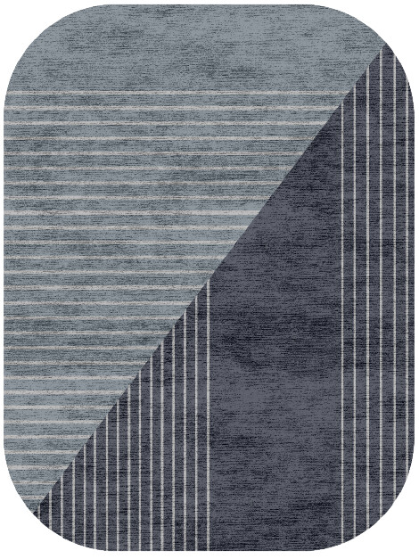 Normals Minimalist Oblong Hand Knotted Bamboo Silk Custom Rug by Rug Artisan