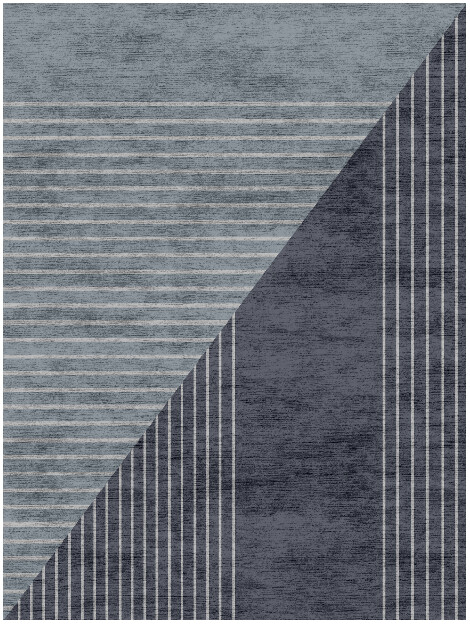 Normals Minimalist Rectangle Hand Knotted Bamboo Silk Custom Rug by Rug Artisan