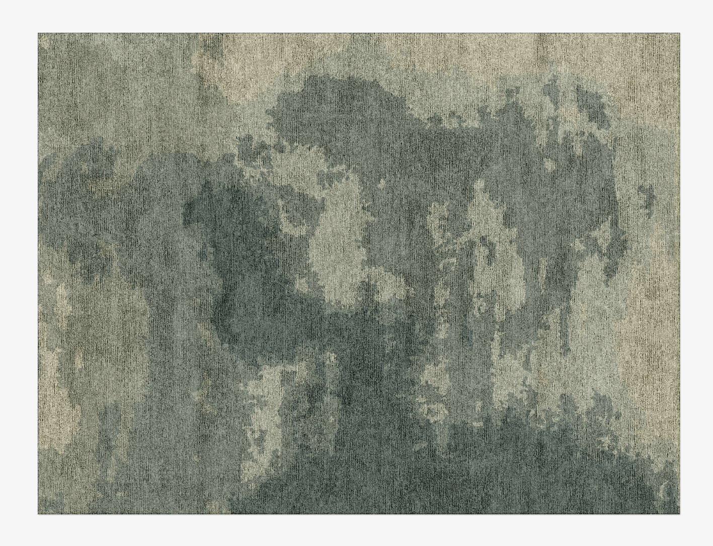 Northern lights Gradation Rectangle Hand Knotted Bamboo Silk Custom Rug by Rug Artisan