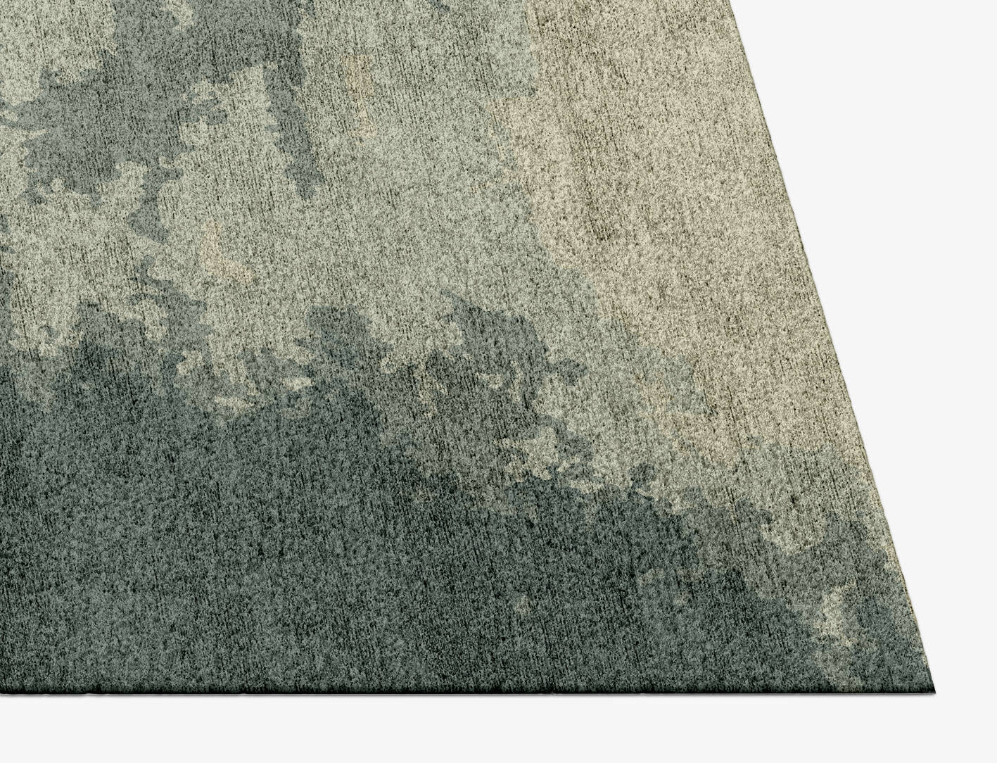 Northern lights Gradation Rectangle Hand Knotted Bamboo Silk Custom Rug by Rug Artisan