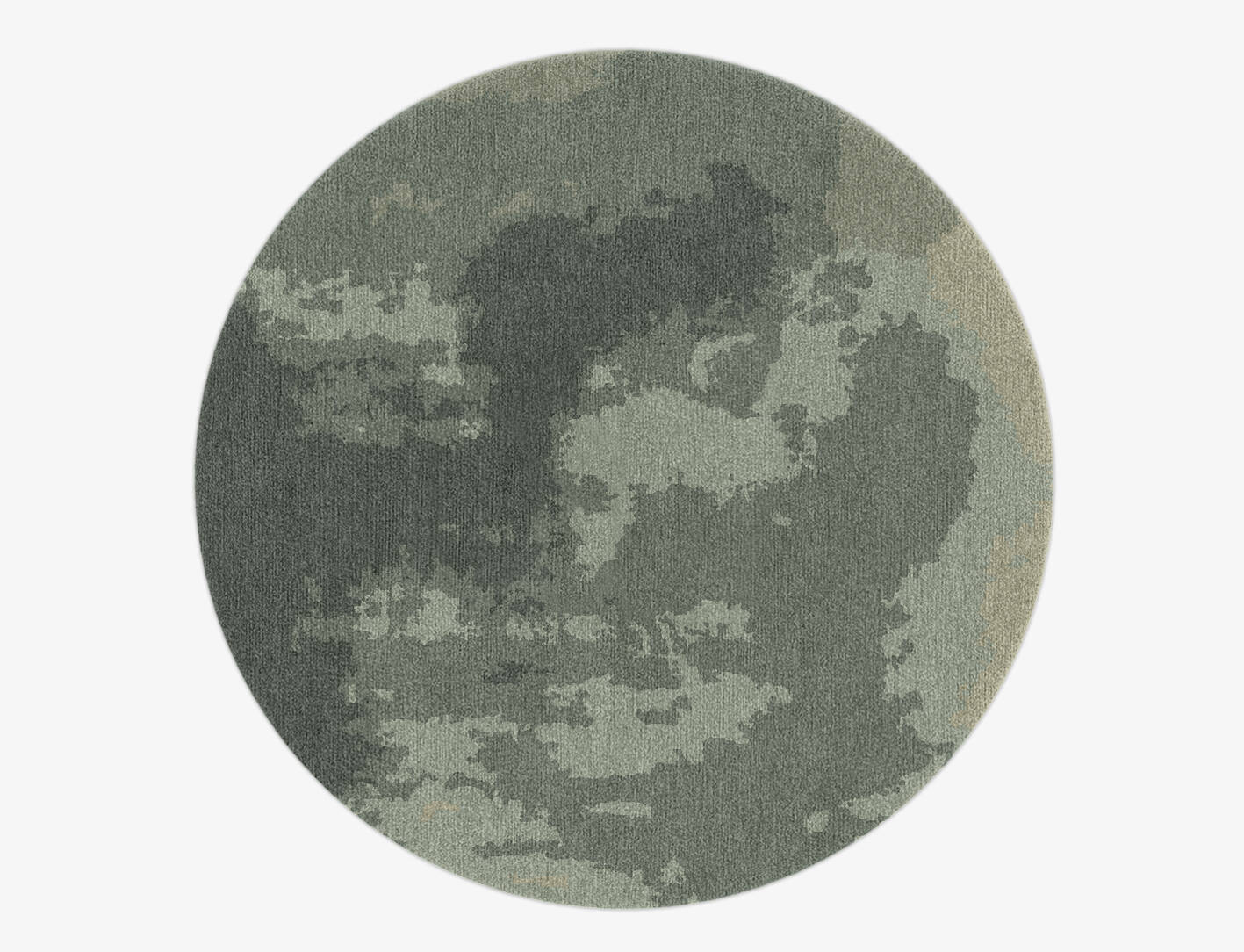 Northern lights Gradation Round Hand Knotted Tibetan Wool Custom Rug by Rug Artisan