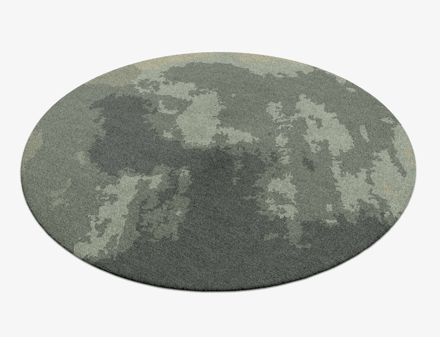 Northern lights Gradation Round Hand Knotted Tibetan Wool Custom Rug by Rug Artisan