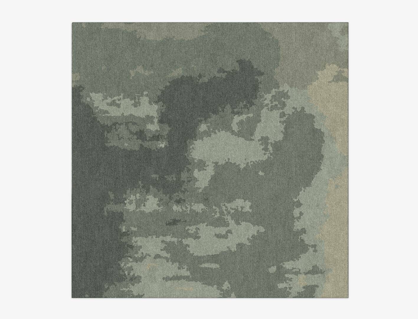 Northern lights Gradation Square Hand Knotted Tibetan Wool Custom Rug by Rug Artisan
