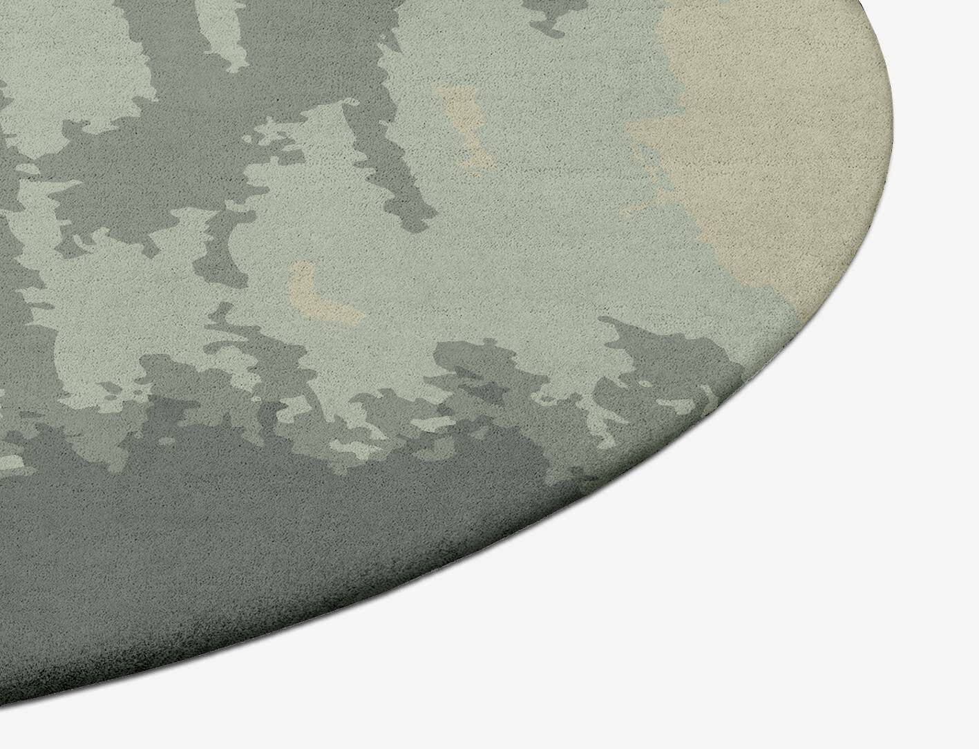 Northern lights Gradation Oval Hand Tufted Pure Wool Custom Rug by Rug Artisan