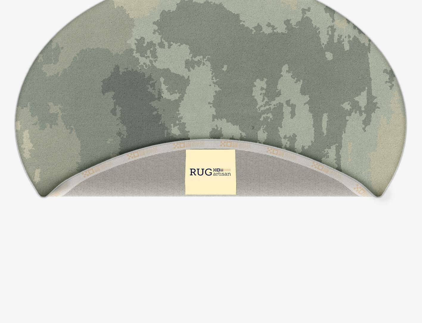 Northern lights Gradation Oval Hand Tufted Pure Wool Custom Rug by Rug Artisan