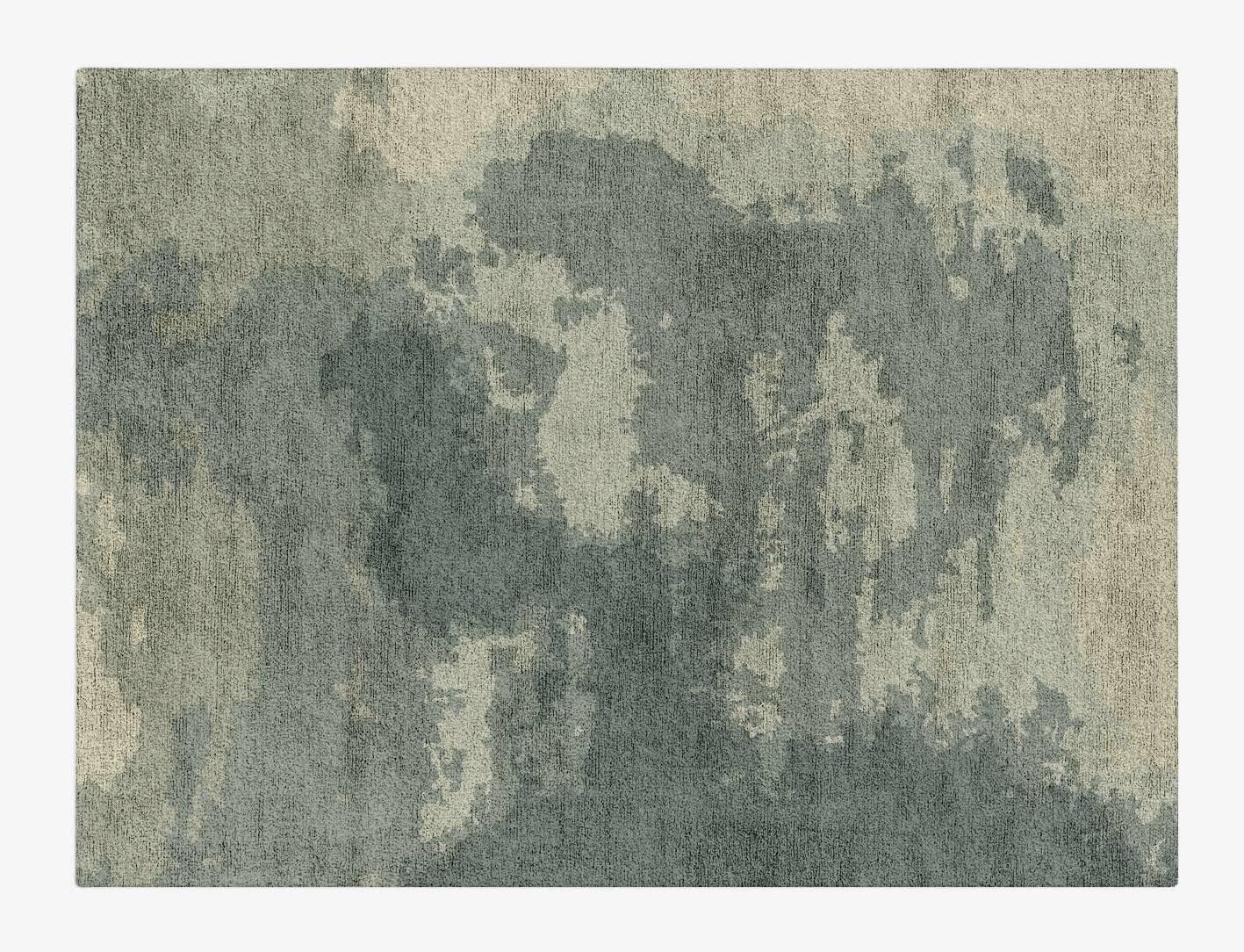 Northern lights Gradation Rectangle Hand Tufted Bamboo Silk Custom Rug by Rug Artisan