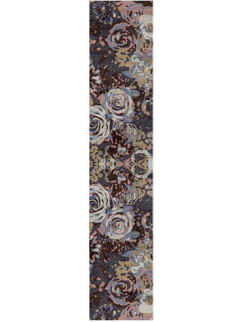 Nosegay Floral Runner Hand Tufted Bamboo Silk Custom Rug by Rug Artisan