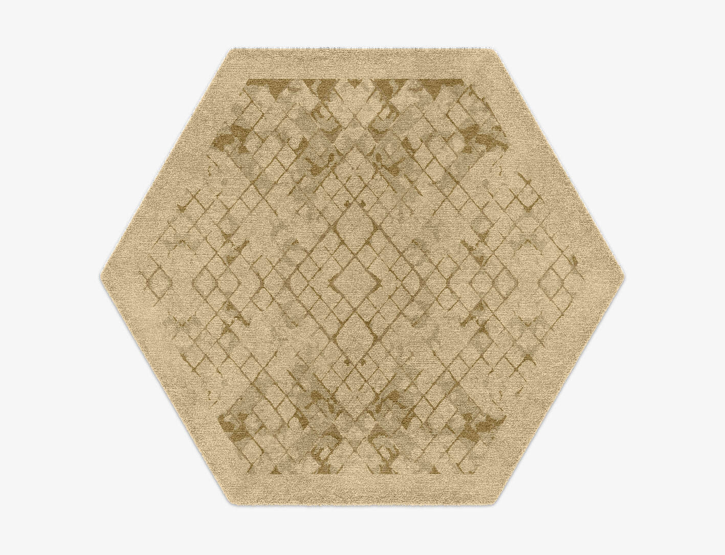 Noshi Origami Hexagon Hand Knotted Tibetan Wool Custom Rug by Rug Artisan