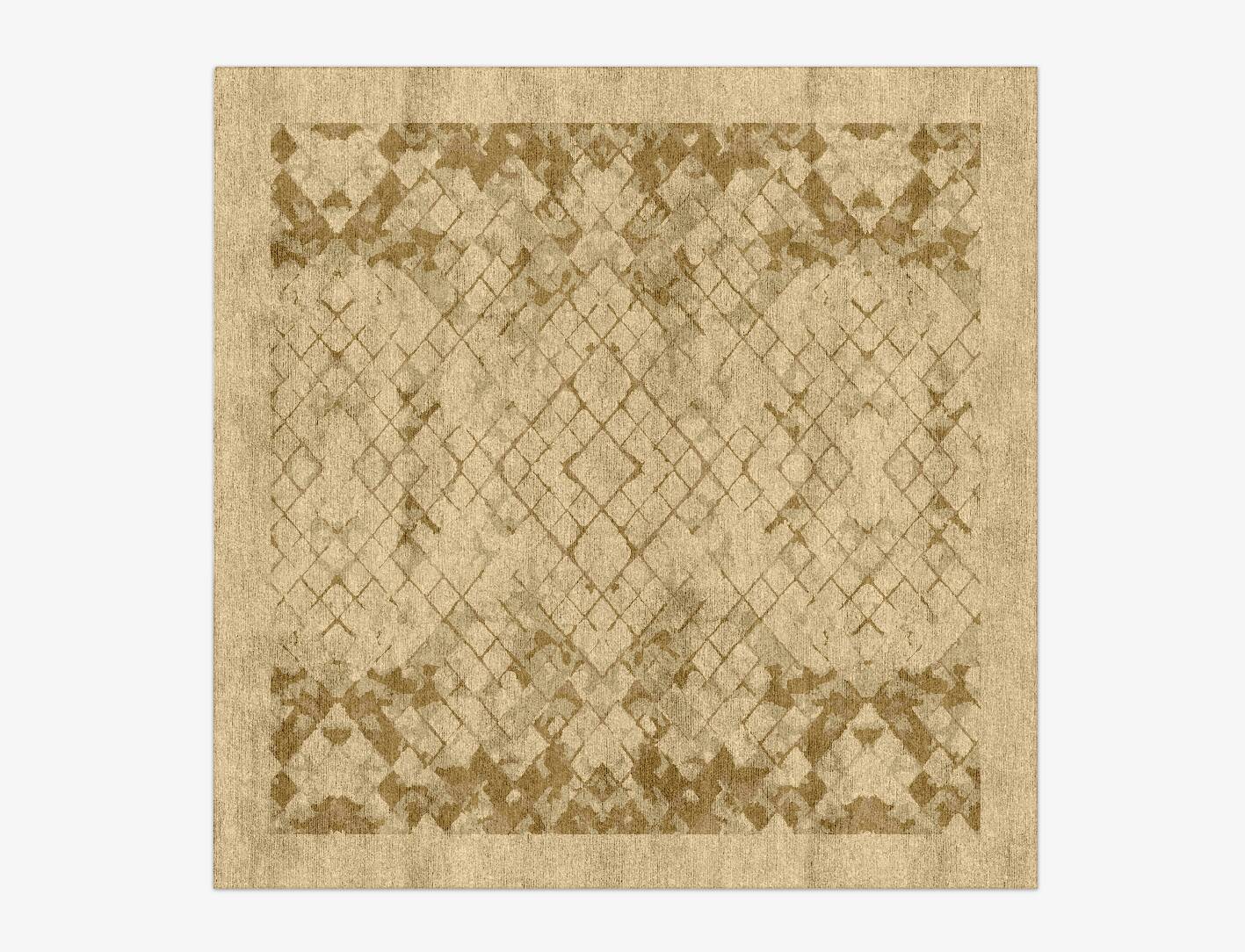 Noshi Origami Square Hand Knotted Bamboo Silk Custom Rug by Rug Artisan
