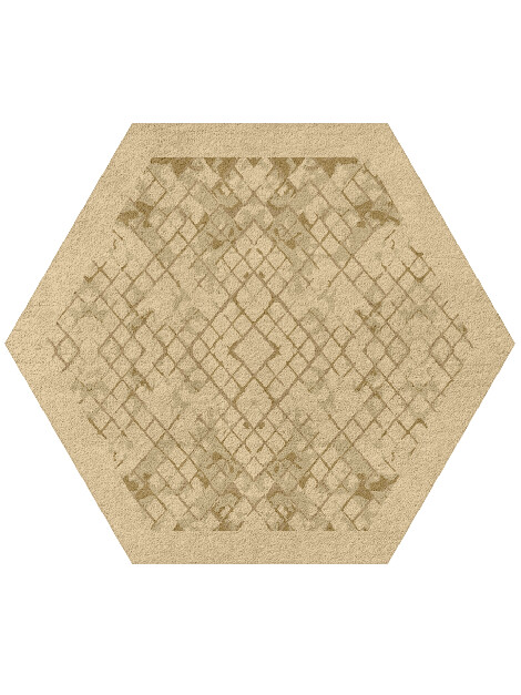 Noshi Origami Hexagon Hand Tufted Pure Wool Custom Rug by Rug Artisan
