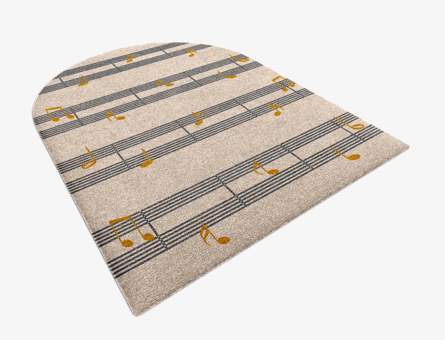 Notes Kids Arch Hand Knotted Tibetan Wool Custom Rug by Rug Artisan