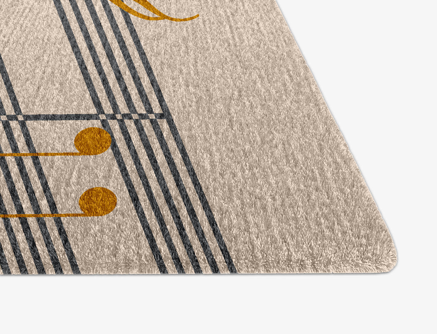 Notes Kids Arch Hand Knotted Tibetan Wool Custom Rug by Rug Artisan