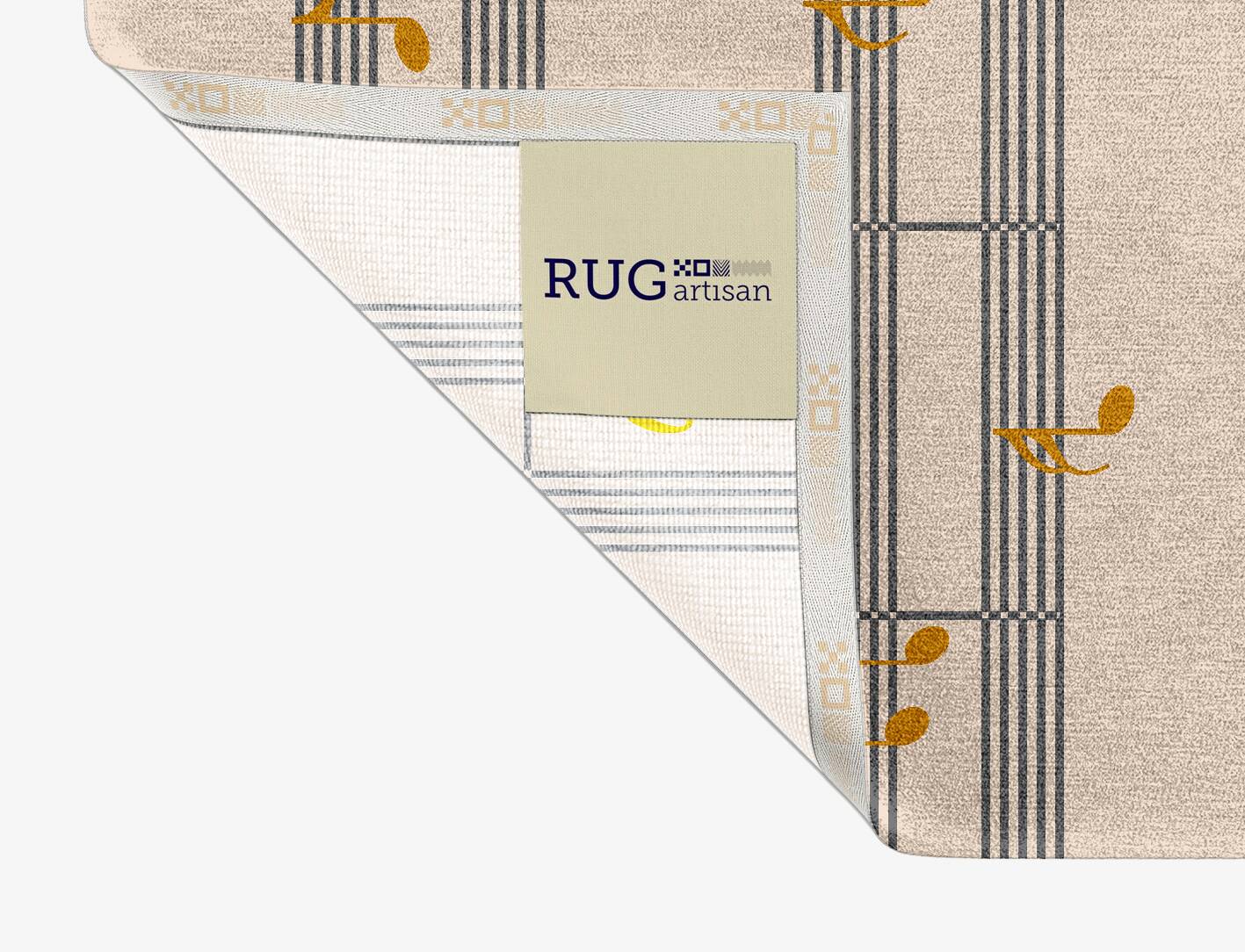 Notes Kids Rectangle Hand Knotted Tibetan Wool Custom Rug by Rug Artisan