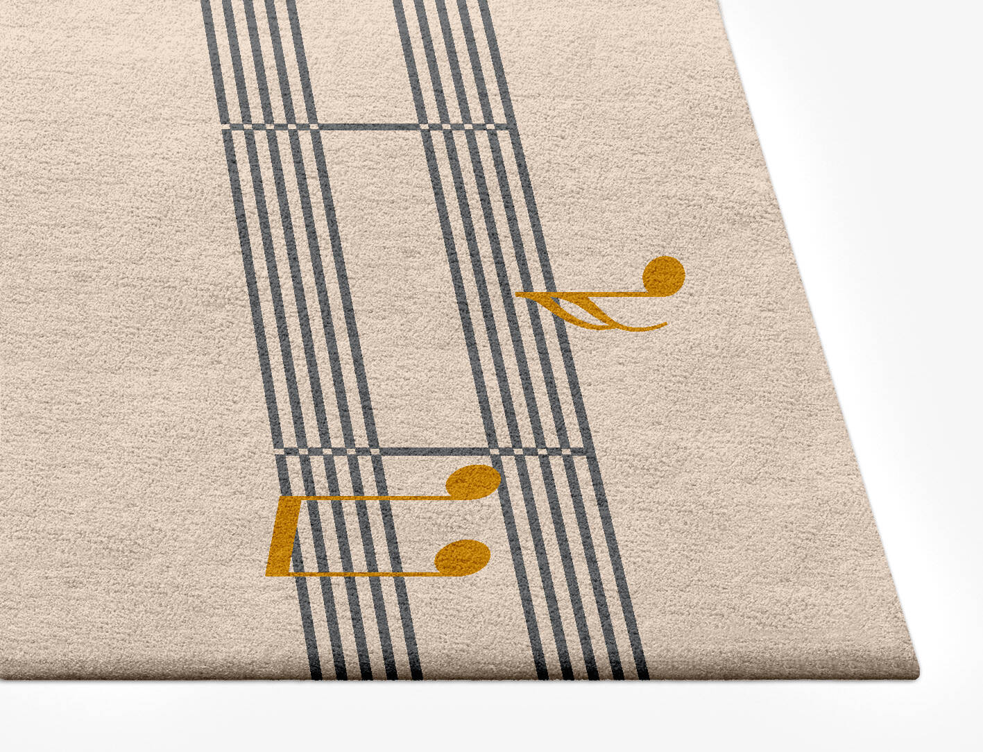 Notes Kids Rectangle Hand Tufted Pure Wool Custom Rug by Rug Artisan