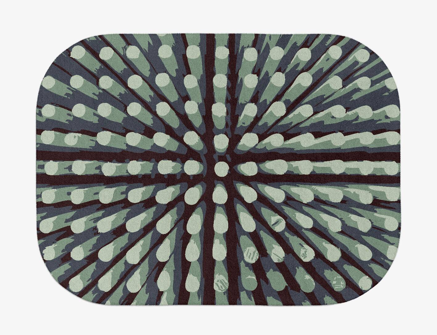Nucleus Abstract Oblong Hand Tufted Pure Wool Custom Rug by Rug Artisan