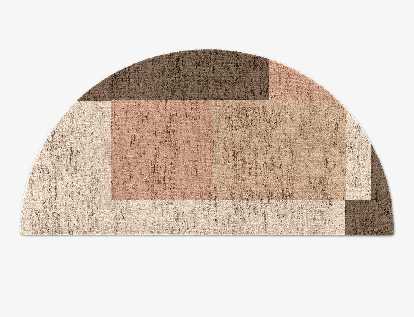 Oblivion  Halfmoon Hand Knotted Bamboo Silk Custom Rug by Rug Artisan