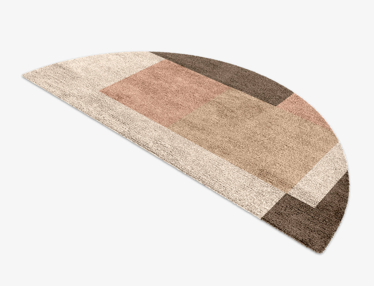 Oblivion  Halfmoon Hand Knotted Bamboo Silk Custom Rug by Rug Artisan