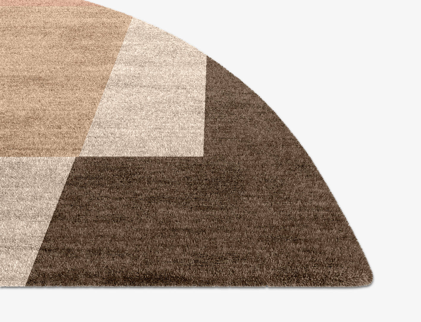 Oblivion  Halfmoon Hand Knotted Bamboo Silk Custom Rug by Rug Artisan